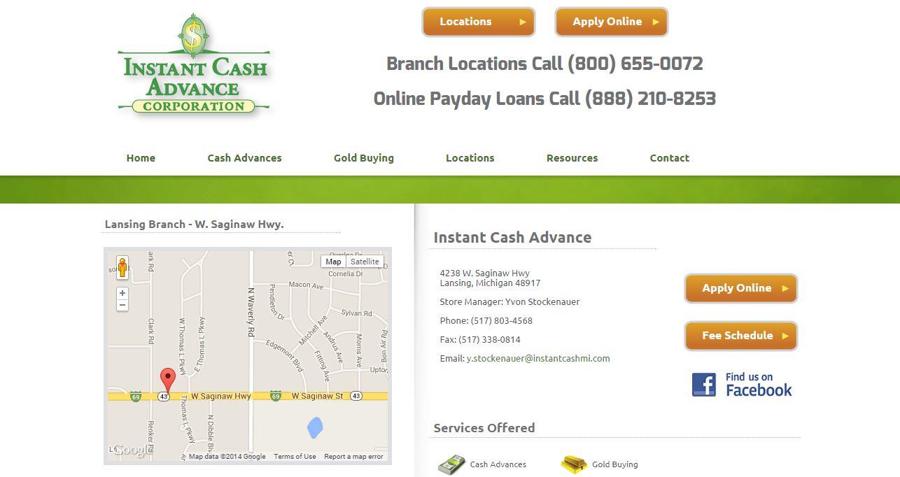 Instant Cash Advance Lansing, MI | CoinShops.org