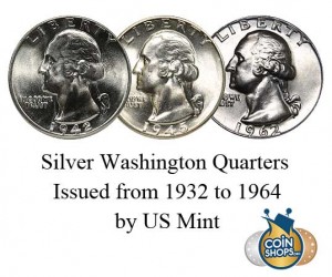 90% Silver Washington Quarters
