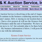K & K Auction Service